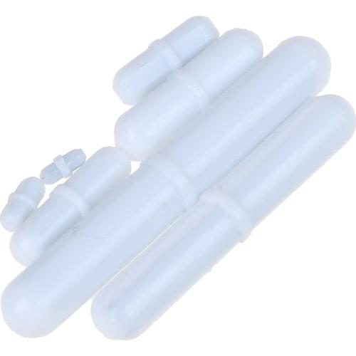 PTFE Magnetic Stirrer Mixer Stir Bar White Color Without Pivot Ring 7 Sizes