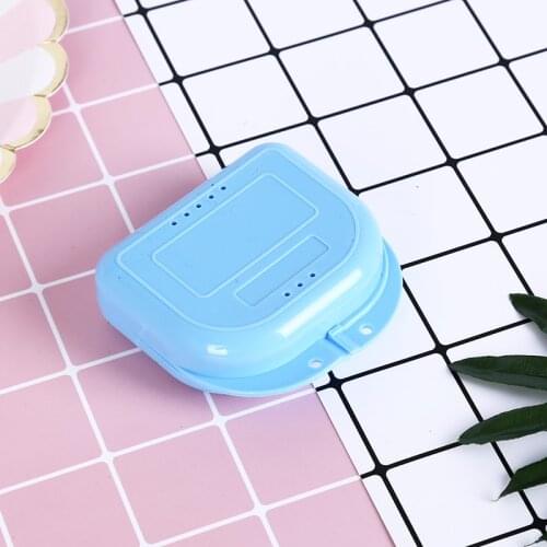 1Pcs Dentures Cleaner Denture Bath Storage Box Case Dental False Teeth Appliance Container Storage Boxes 5 Colors