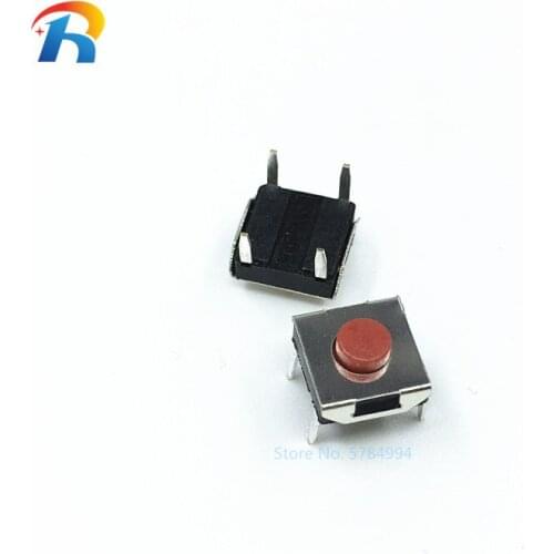 1000pcs 6*6*3.1 mm DIP Switch 4 Pin Touch Micro Switch Push Button Switches Red DIP-4 Tact Switch 6x6x3.1mm