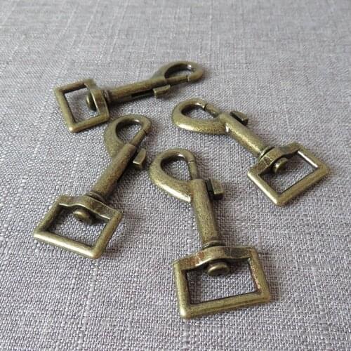 20pcs 20mm metal belt buckle for dog leash rope straps buckle clip lead clasp sewing accessory spring hook hardware high quality