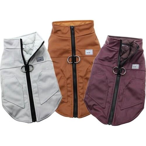 2021 Leather Dog Coat Jacket Winter Dog Clothes Chihuahua Yorkie Pomeranian Poodle Schnauzer Pug French Bulldog Samoyed Clothing