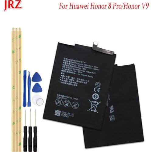 3.82V 4000mAh HB376994ECW battery For Huawei Honor 8 pro/Honor V9 DUK-AL20 DUK-TL30 phone Replacement Batteries Bateria+Tools
