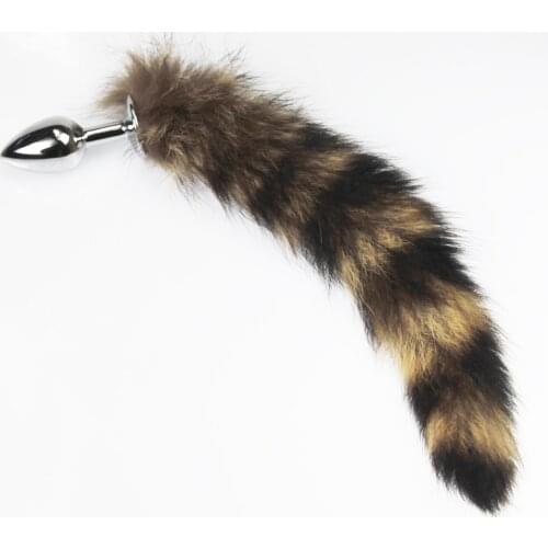 Wild Fox Tail Butt Anal Plug Sex Toy steel BULLET G SPOT Stimulating erotic Toy Dog Tail LOVER Sex Products SEX GAME for COUPLES