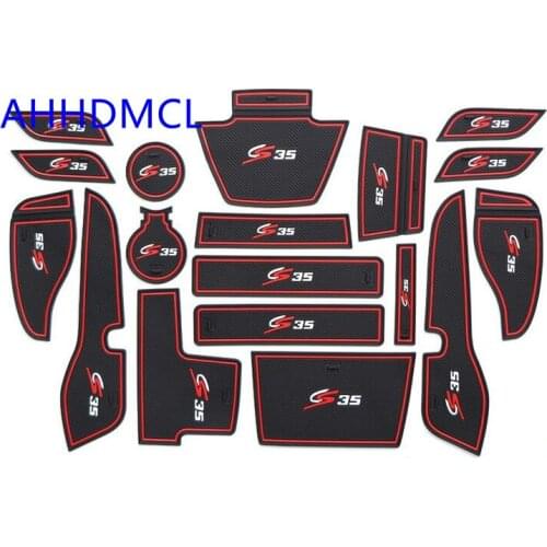 Car Anti-Dirty Pad Door Groove Gate Slot Cup Armrest Storage Pad Mat For CHANA Changan CS35 2017