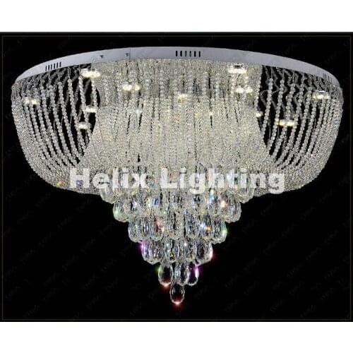 Free Shipping Modern LED AC Crystal Ceiling Lights For Living Room luminaria teto cristal Ceiling Lamp For Home Decoration Lamp