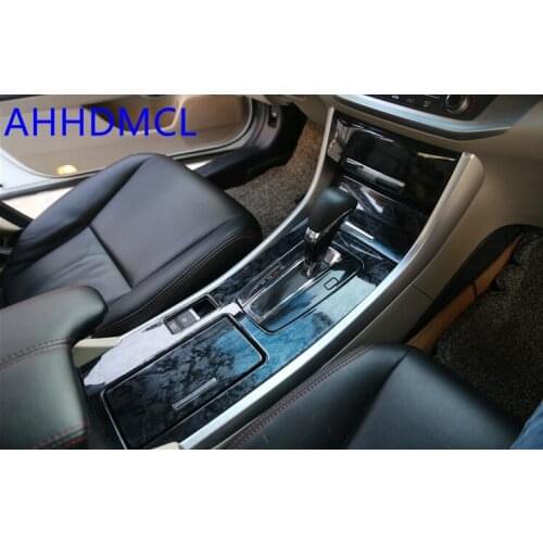 Car Interior Sequins Mouldings Modification Decorative Trim Frame Black Mahogany Color For Accord IX 2014 2015 2016