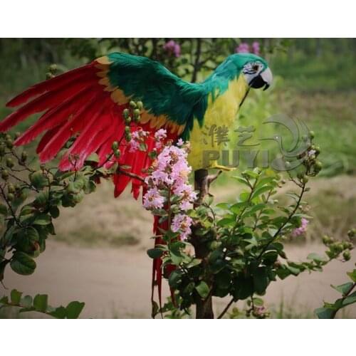 Big simulation colourful parrot toy polyethylene & furs new parrot doll gift about 60x48cm 1568