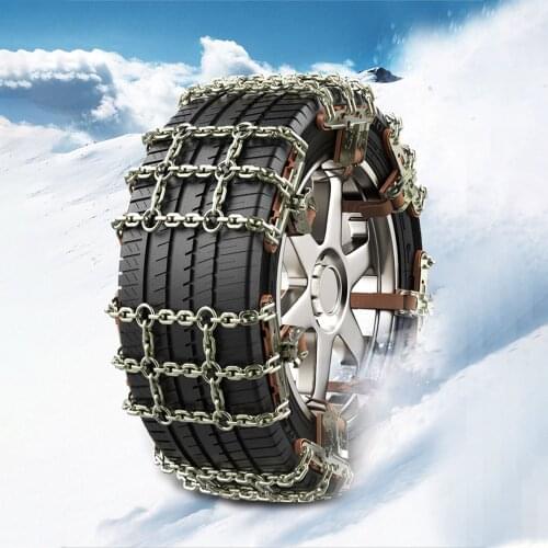 6pcs Car Snow Chains Jack-free snow chains Car Tire Snow Chain Anti-slip Anti-wear Steel Chain for Car Truck