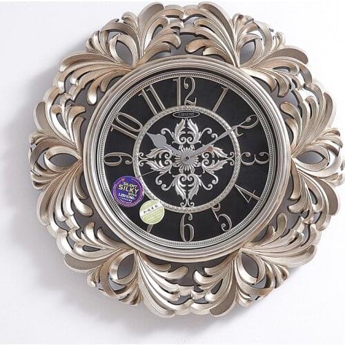 European Clock and Watch Living Room Clock Creative Atmospheric Deluxe Silent Clock Fashion Art of Household Mute Wall Clock