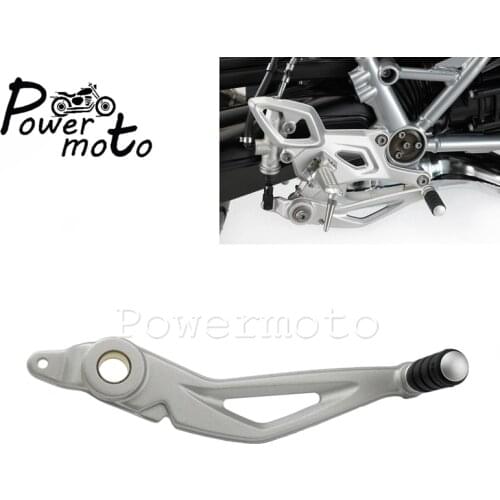 For BMW R NINE T R9T 14-18 2019 Motorcycle Foot Brake Lever Pedal Aluminum Sliver Rear Brake Lever Footrest Shifter Shift Lever