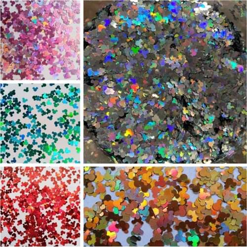 4mm Mouse Holographic Paillettes Glitter Sequin For Nail Body Tattoo Art Makeup DIY Handwork Accessories Festival Party Supplier