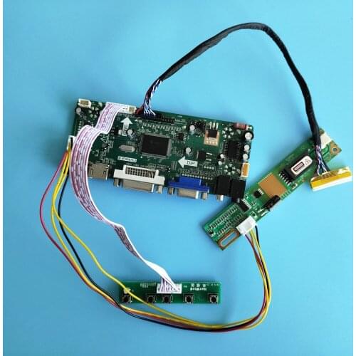 HDMI+DVI+VGA LCD kit for N156B3-L0B/N156B3-L03/N156B3-L0A 1366x768 moitor Controller Board Display panel Audio 30pin M.NT68676