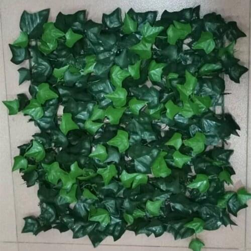 Artificial Hedge Leaves Plants Fake Ivy Wall 10"X10" Plastic vertical garden UV Proof Privacy Backyards Wedding Decorations
