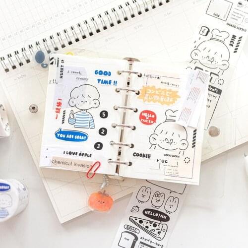 Kawaii Cute Washi Tapes Whisper Series DIY Diary Handbook Source Material Decorative Stickers Lovely Washi Tape Scrapbooking