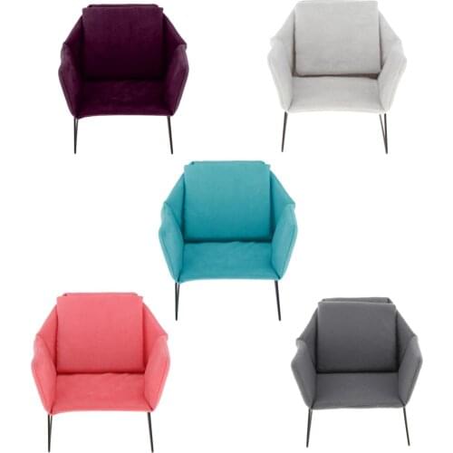 Miniature Dollhouse Sofa Couch Armchair with Cushion for 12" BJD Dolls