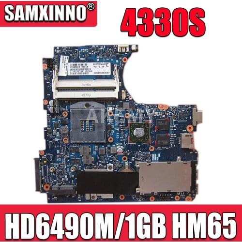 For HP ProBook 4431S Series 4330S 4430S 646328-001 w HD6490M/1GB GPU HM65 NoteBook PC Laptop Motherboard Mainboard