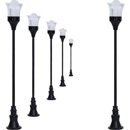 Garden Light Model Lamppost Diorama Railway Train Layout 1:100 Scale Sand Table Architecture Materials DIY 5pcs