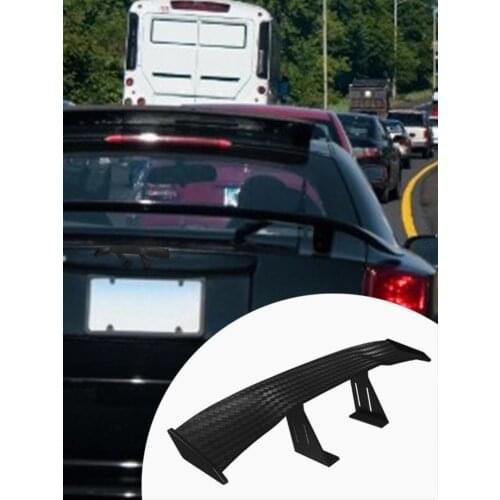 Car Modified Racing Rear Small Wing Mini Spoiler Twill Look Air Deflector Spoiler Decoration Universal Rear Small Wing Spoiler