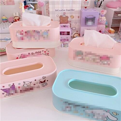 Cartoon Tissue Box Home Tissue Container Towel Napkin Tissue Holder Case for Office Home Decoration