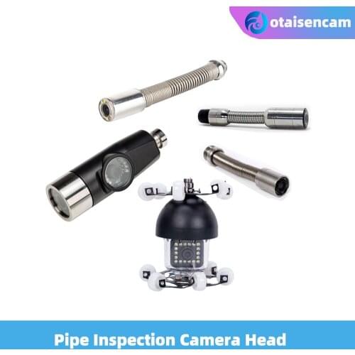 Stainless Steel Camera Head For Pipe Drain Sewer Inspection System Self Balance Camera 512hz Transmitter