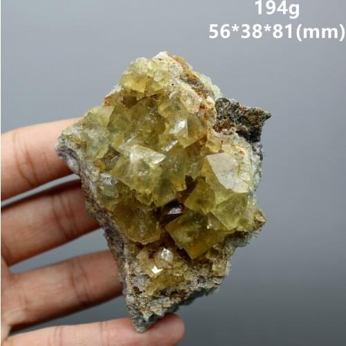 New mineral! 100% Natural yellow fluorite Cluster mineral specimens Stones and crystals quartz Healing crystal