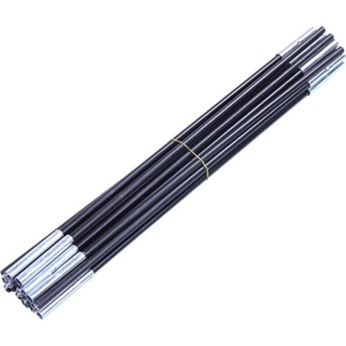 2Pcs Camping Tent Fiberglass Tent Pole Kit Tents Outdoor Camping Replacement Kit For Single Tent 6 Sections/Pcs