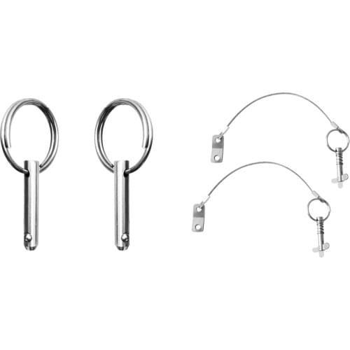 Pair Of 2 Boat Top Bimini Top Fitting Quick Release Pin 1/4" StainlessSteel