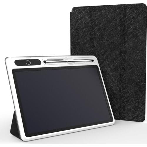 LCD Writing Tablet 10.1 Inch Drawing Pad Business Handwriting Board with PU Cover Magnetic Stylus for Office Businessman