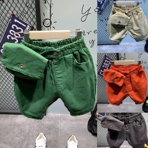 2 3 4 5 6 7 Years Toddler Boys Shorts Casual Korean Waist Bag Harem Pants For Boy 2020 Summer Baby Child Pants Shorts Boy Pants