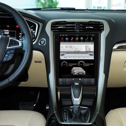 Tesla 12.1'' Android 9.0 Car GPS Navigation car DVD Player For Ford Mondeo Fusion MK5 2013+ 2 Din head unit auto air conditional