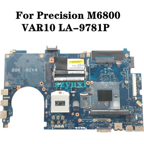 VAR10 LA-9781P FOR Dell Precision M6800 Laptop Motherboard LVDS CN-0XWC1M XWC1M Mainboard HM86 DDR3L