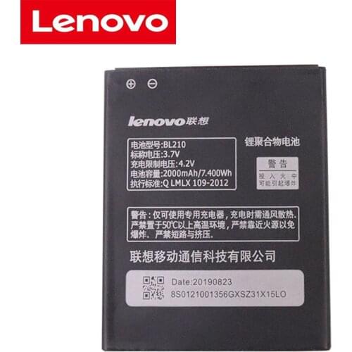 High Quality 2000mAh BL 210 BL210 Battery for Lenovo A536 A606 S820 S820E A750E A770E A656 A766 A658T S650 Phone Replace battery