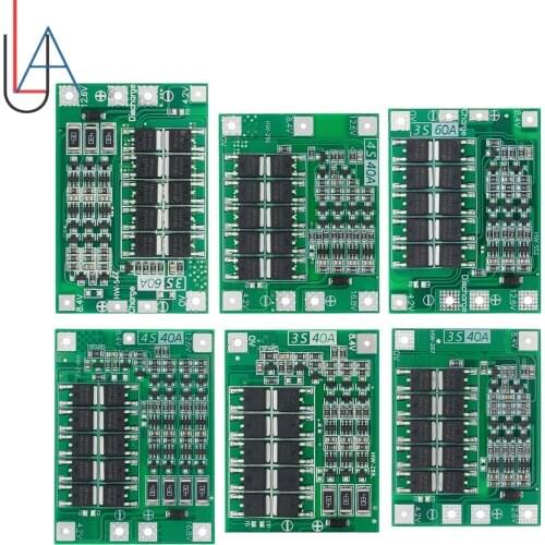 3S/4S 40A 60A Li-ion Lithium Battery Charger Protection Board 18650 BMS For Drill Motor 11.1V 12.6V/14.8V 16.8V Enhance/Balance
