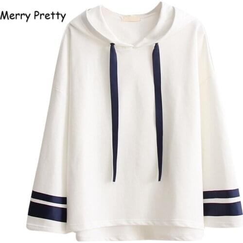 Your Own Design Logo Text Customize Women Hoodies Sweatshirt Women White Hooded Pullovers Long Sleeve Drawstring Loose Tracksuit