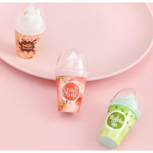 1pc Kawaii Milk Tea Cup Correction Tape Creative Cute Stationery Office School Supplies Corrector Novel Correction Tape Random