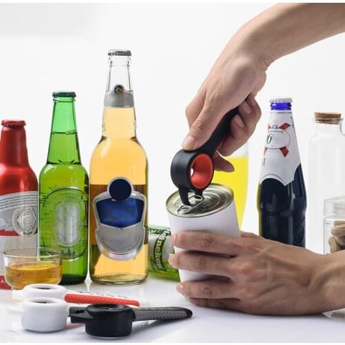 5In1 Creative Bottle Can Opener Stainless Steel Drink Corkscrew Portable Non-Slip Beer Bottle Opener Bar Drinking Accessories