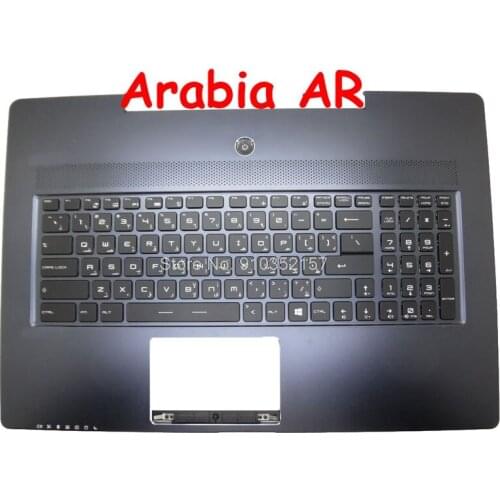 US AR GR Palmrest&Keyboard For MSI GS72 V143422BK1 V143422BK2 E2P-77105XX-CG0 307772C417B62 V143422AK1 771C413CG0 Arabia German