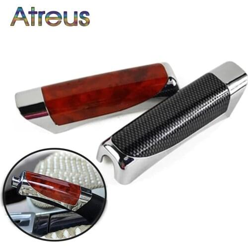 Atreus Car Handbrake Protector Cover Decoration For Volvo Toyota Chevrolet cruze Opel astra h Nissan qashqai Peugeot 307 308 407