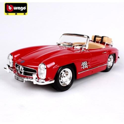 Bburago 1:18 1957 Mercedes 300SL car alloy car model simulation car decoration collection gift toy Die casting model boy toy