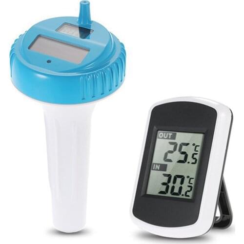 Solar Powered Floating Wireless Electronic Water Temperature Monitor Double Layer R-ing IP67 Waterproof Level Water Temperature