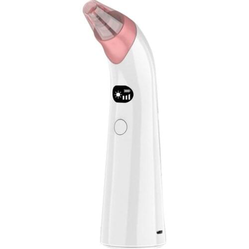 Household Rechargeable Facial Ultrasonic Neutral Facial Cleaner Electric Blackhead Suction Apparatus Pore Cleanser White