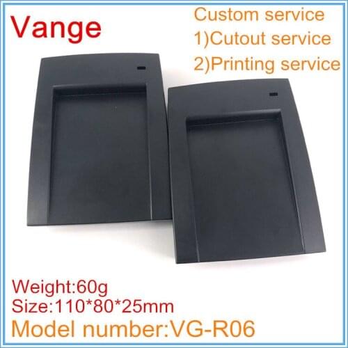 1pcs/lot black project box desktop 110*80*25mm ABS plastic instrument housing case for RFID device