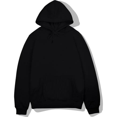 Men Woman Hoodies Sweatshirts Solid color Black Private custom Hooded Hip Hop fleece Hoody Mens Thread sleeve Hoodie Streetwear
