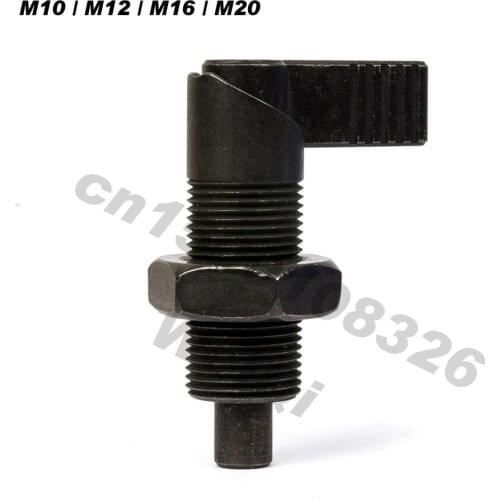 Indexing plungers,index bolts.lever type,all steel,fine thread M10*1.0 M12*1.5 M16*1.5 M20*1.5