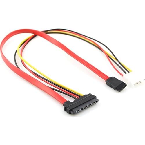 7+15 22Pin Serial ATA SATA to IDE 4P Hard Drive Power Adapter Cable NEW 4 Serial ATA Power Cable fits SATA SATA2 hard drive A3