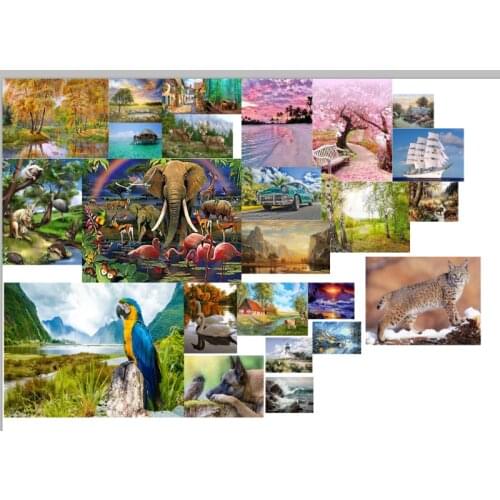 L15156 Tree Landscape cross stitch kit people 18ct 14ct 11ct count print canvas stitches embroidery DIY handmade needlework