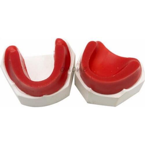 1pcs Wax Embankment Model of Edentulous Jaw Plaster Base Soft Wax Dental Model Student Learning Teaching Model