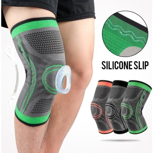 New 1Pair Unisex Breathable Knee Pads Suitable For All Kinds Of Exercise ,Spring Can Lighten Load O-Ring Massage Patella