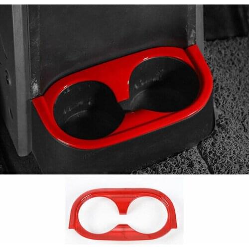 Fit for Jeep Wrangler JK 2007-2010 ABS Red Rear Water Cup Panel Frame Trim