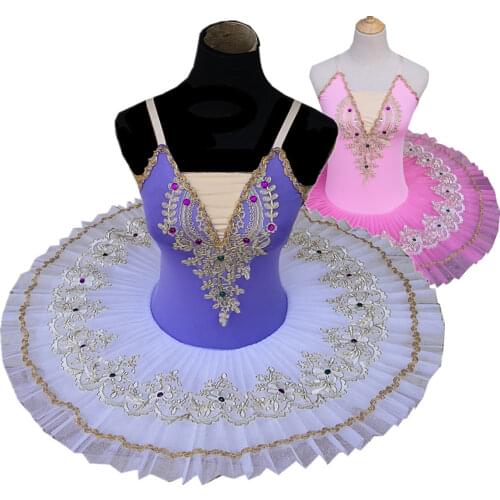 Professional Ballet Tutu Swan Lake Pink Dance Costume Pancake Girls Classical Ballet Tutu Leotard Ballet Dress For Kids